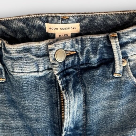 Good American Good Classic High Rise Boot Jean - women's 28 / 6 - Picture 9 of 12